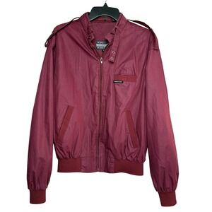 MEMBERS ONLY‎ Men's Size 42 (M-L) Jacket Cafe Racer Bomber Vintage Maroon Retro